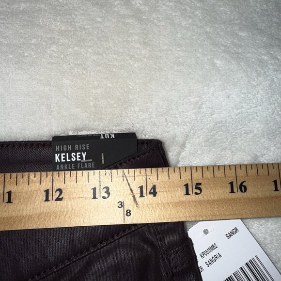 Women’s Kut from the Kloth Sangria High Rise Kelsey Ankle Flare Jeans Size 8 - Picture 4 of 8